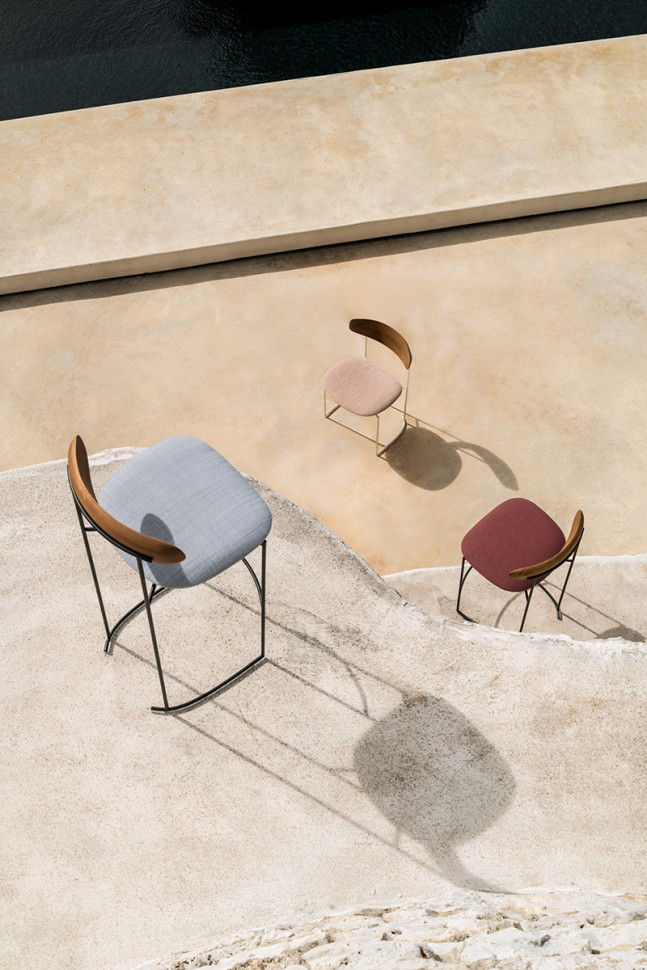 Bar Stool Potocco Keel Light 922/AMB-OUT