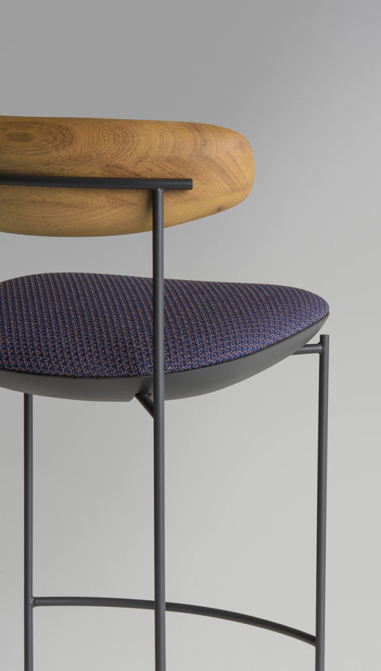 Bar Stool Potocco Keel Light 922/AMB-OUT