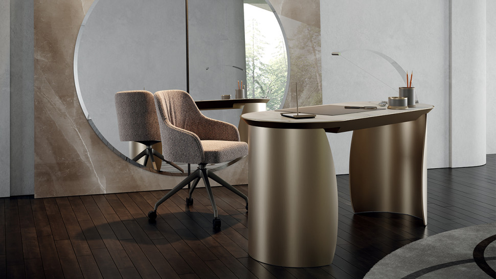 Desk Office Chair Reflex Disegno Comfort Ufficio