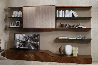 Library Shelf Desyo Carpanelli Contemporary Lb33
