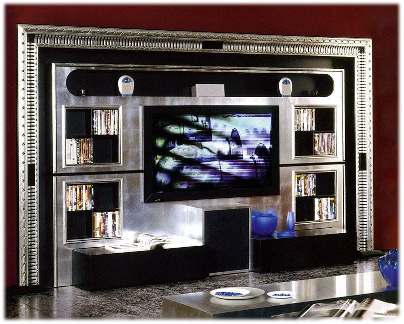 Library Shelf Art deco Vismara The wall home cinema_art deco