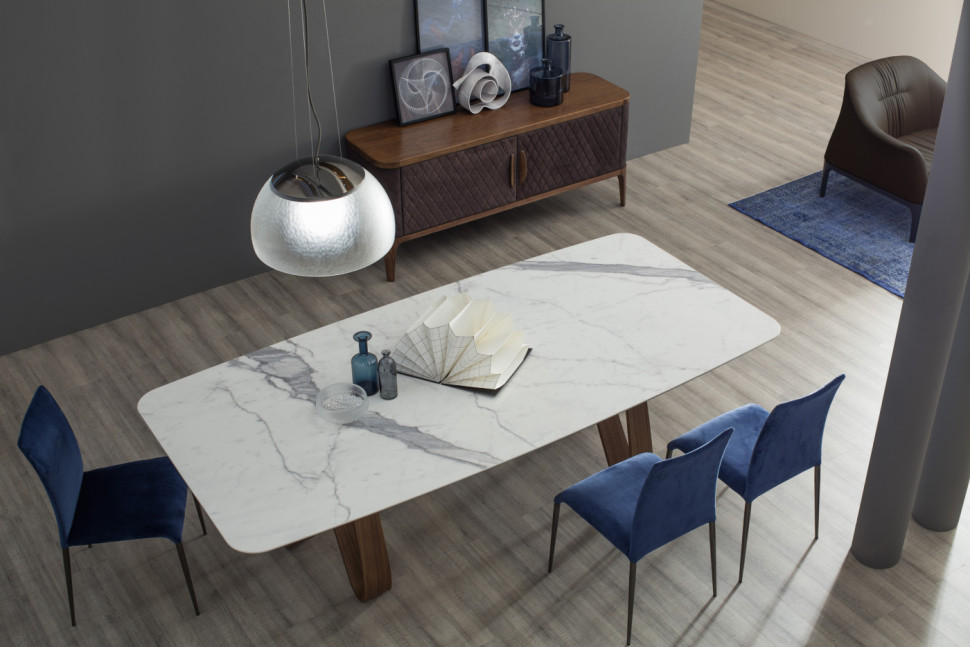 Dining Table Tonin CASA Design Angelo Tomaiuolo Butterfly 