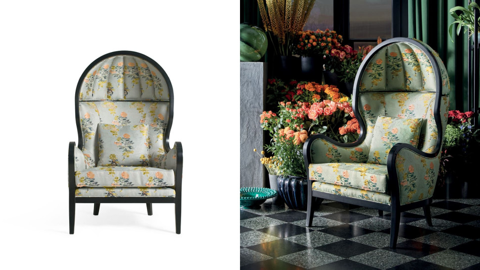 Armchair Angelo Cappellini Domed 39108