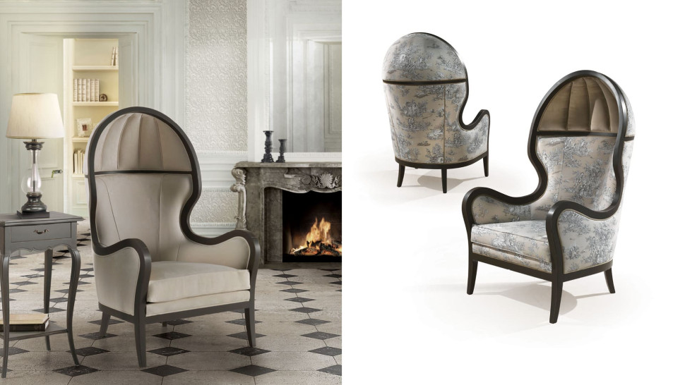 Armchair Angelo Cappellini Domed 39108