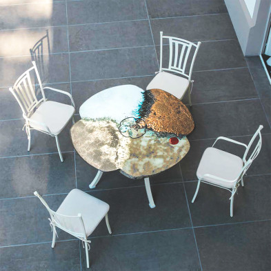 Dining Table Domiziani Domiziani design Flower 80