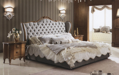 Bed Silver Piermaria Home collection Silver capitonee