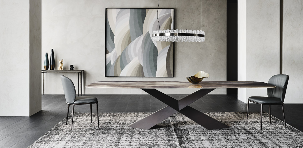 Dining Table Cattelan Italia Tyron Crystalart