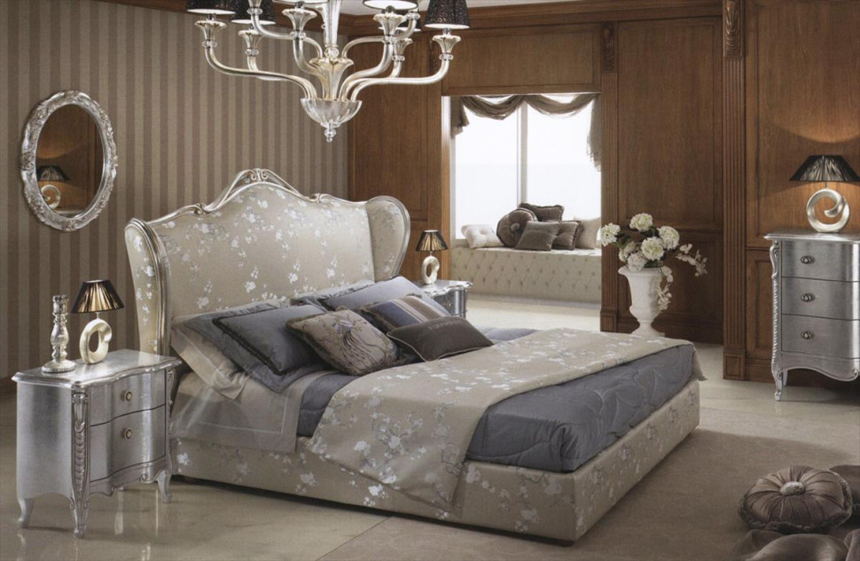Bed Silver Piermaria Home collection Silver