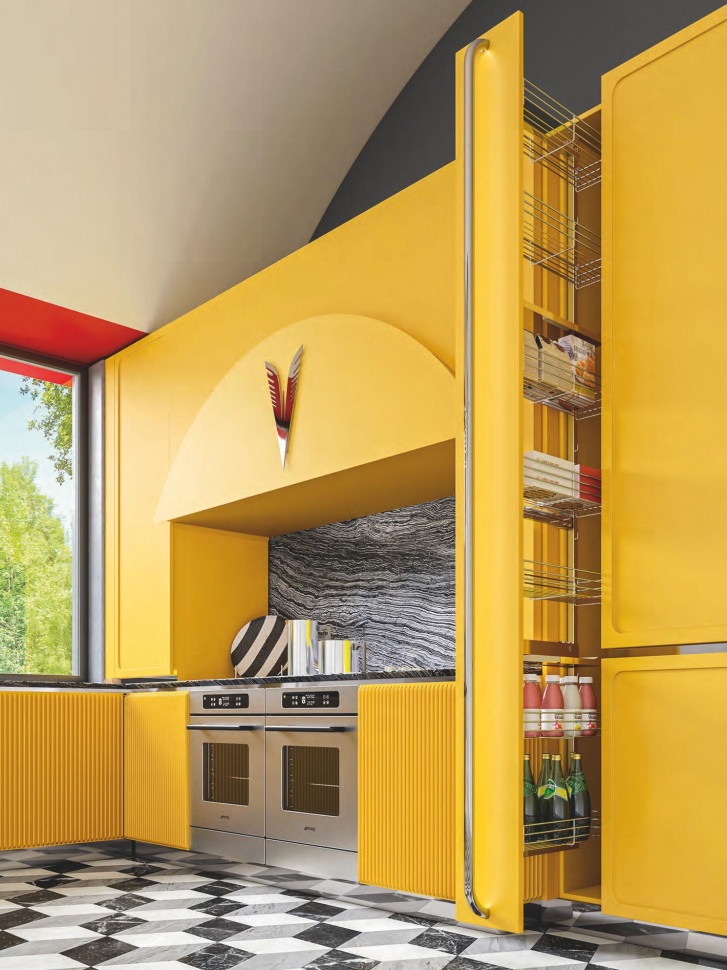 Kitchen Cabinet Alta Moda Giallo Zafferano