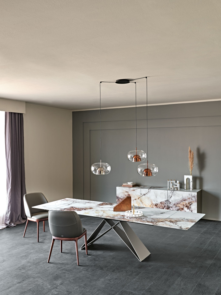 Dining Table Cattelan italia Premier Crystalart Drive