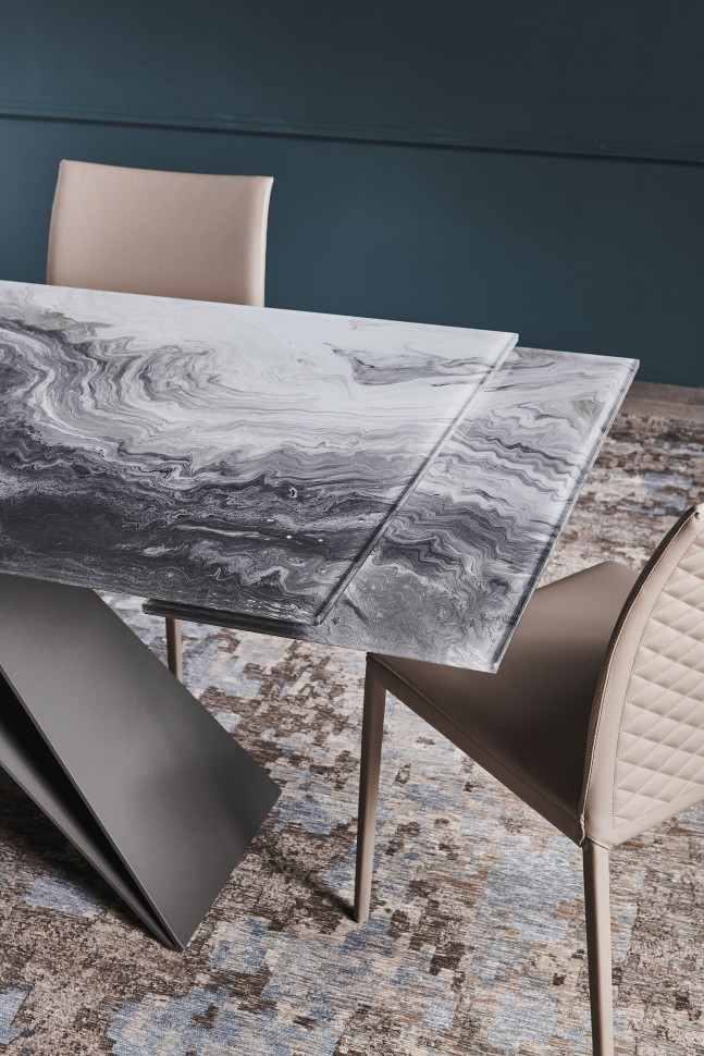 Dining Table Cattelan italia Premier Crystalart Drive