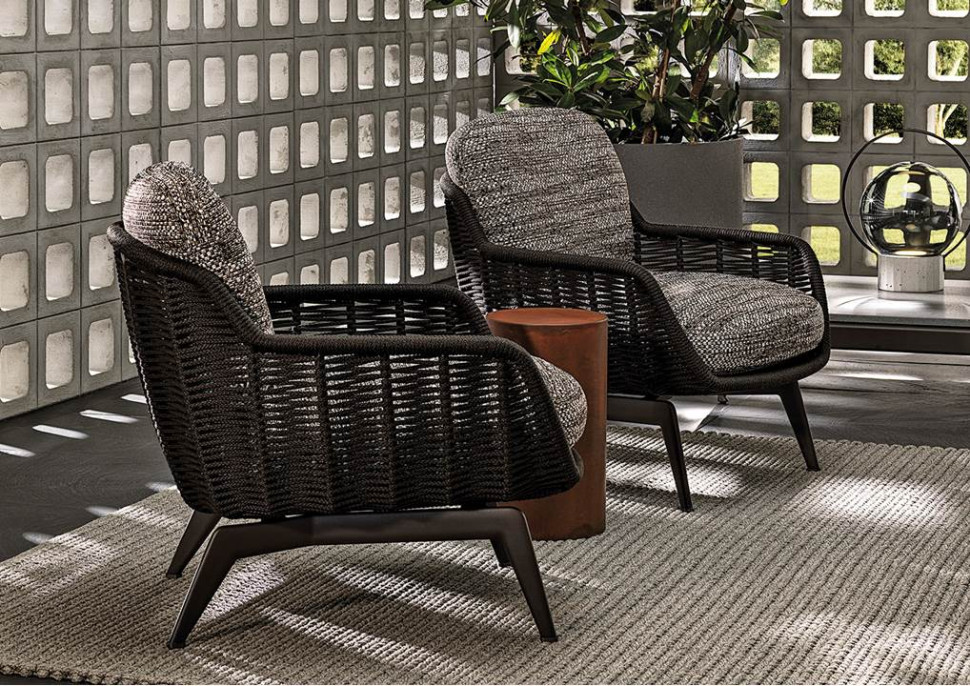 Armchair Minotti Belt Cord Outdoor