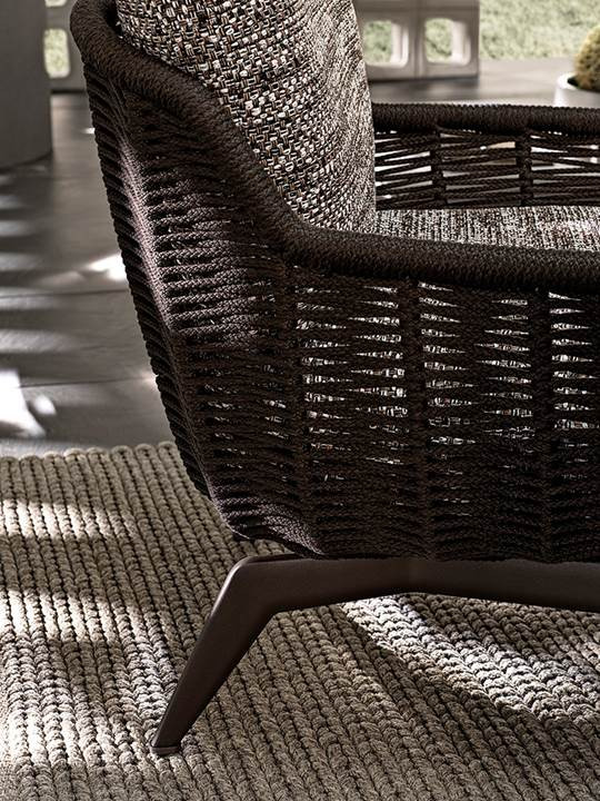 Armchair Minotti Belt Cord Outdoor