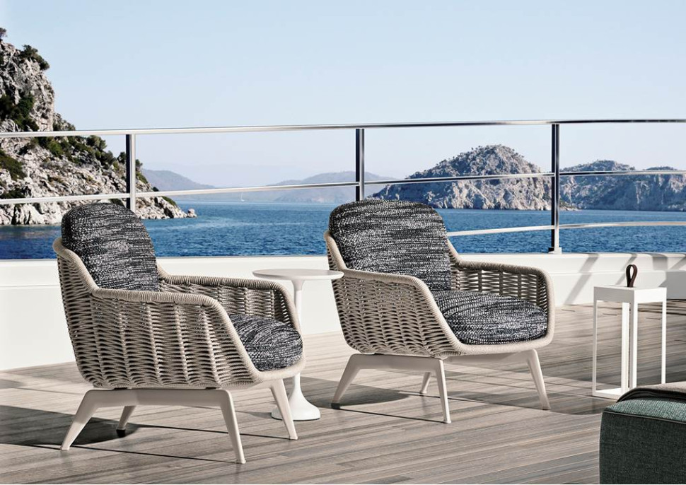 Armchair Minotti Belt Cord Outdoor