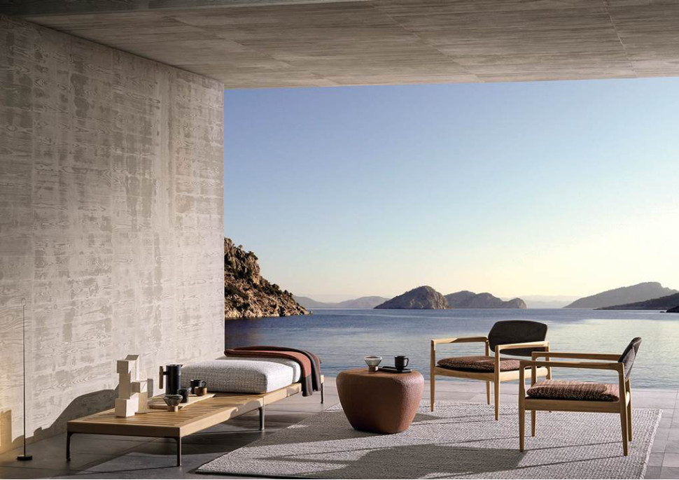 Armchair Minotti Yoko Cord Outdoor