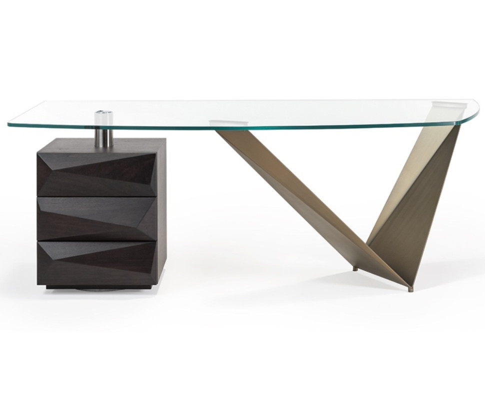 Writing Table Reflex Disegno Prisma Steel Scrivania