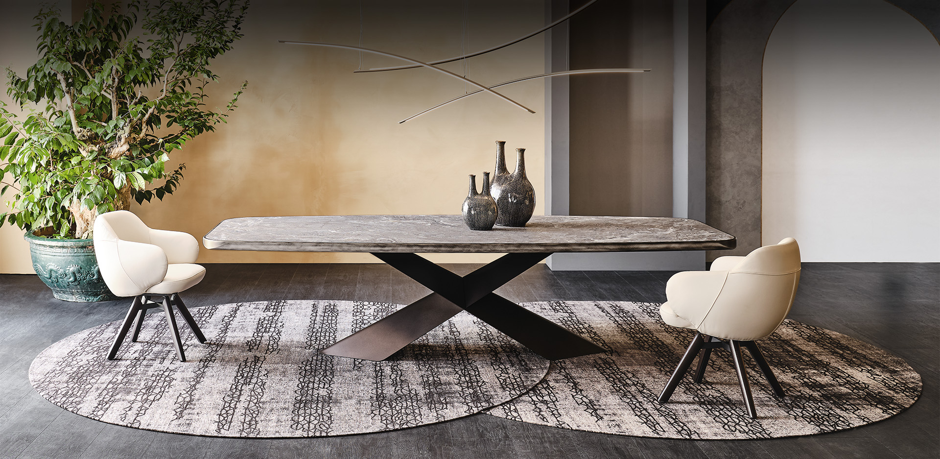 Dining Table Cattelan Italia Tyron Keramik Premium