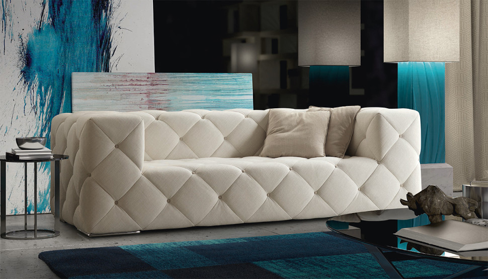 Sofa Bm style Contemporary leather Castello