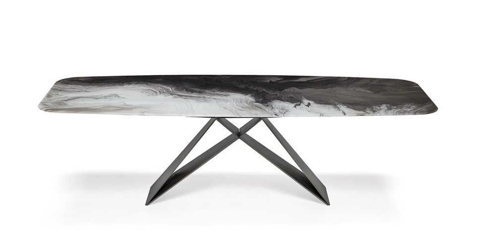 Dining Table Cattelan italia Premier Crystalart