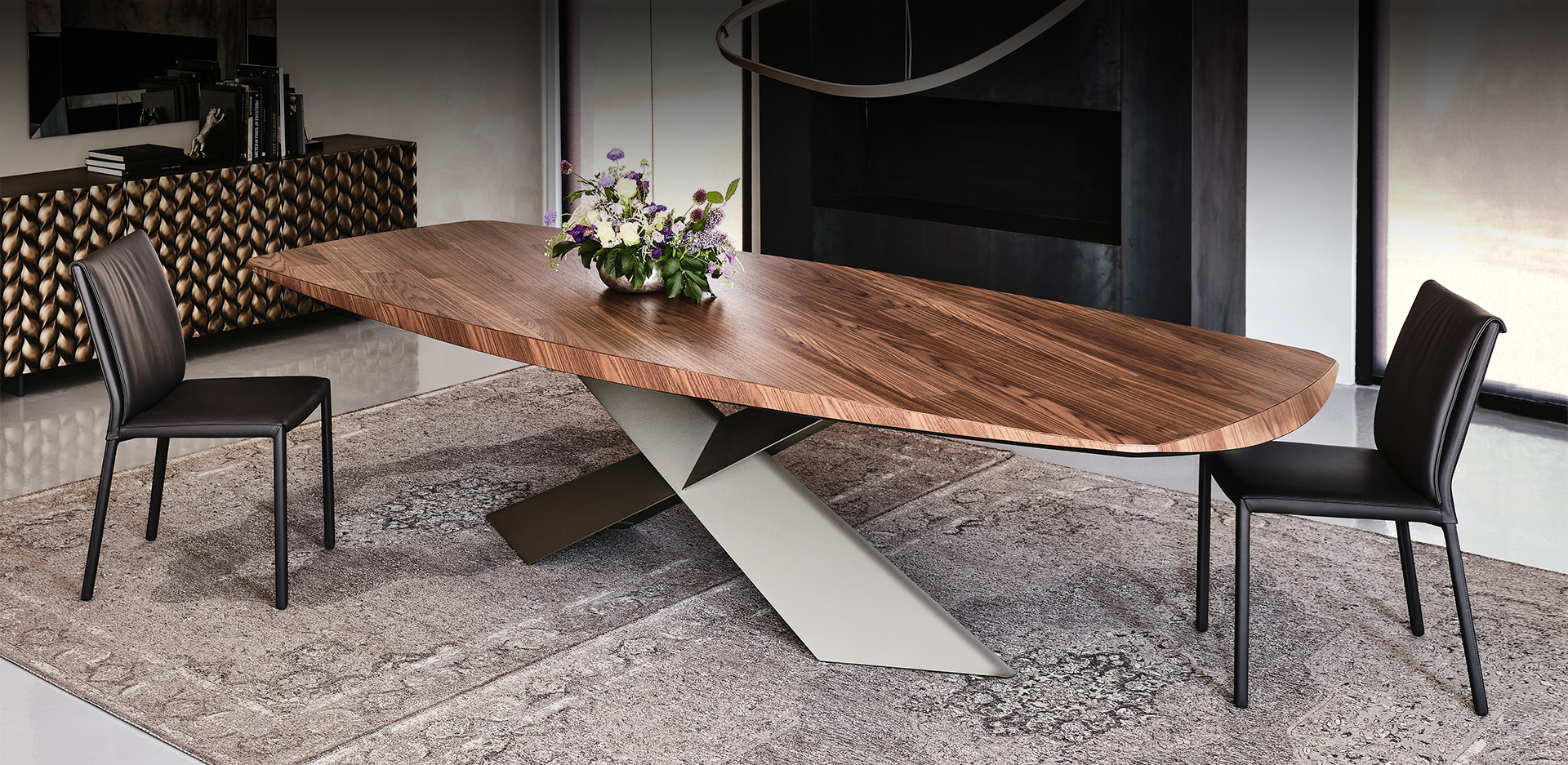 Dining Table Cattelan Italia Tyron Wood