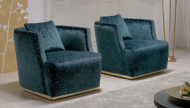 Armchair Georgette Gold confort Georgette