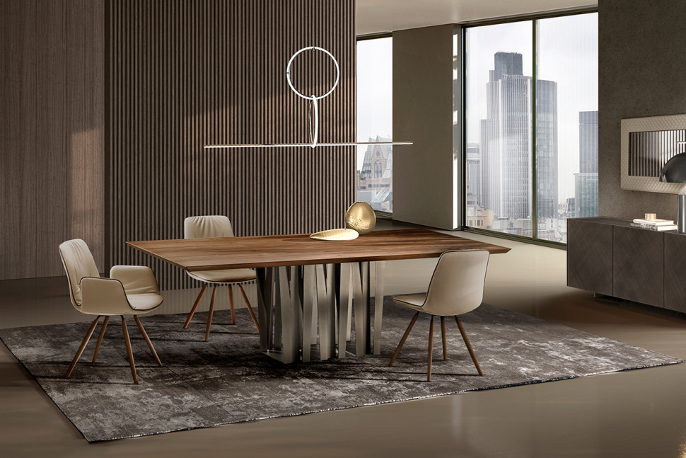 Table Eforma Narciso top legno