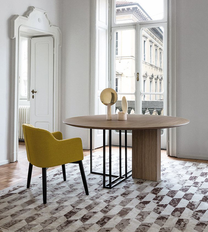 Dining Table Meridiani Plinto Xw round