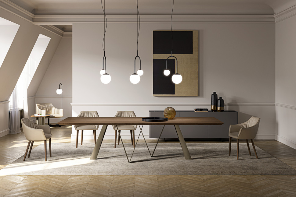 Table Eforma Noa top legno
