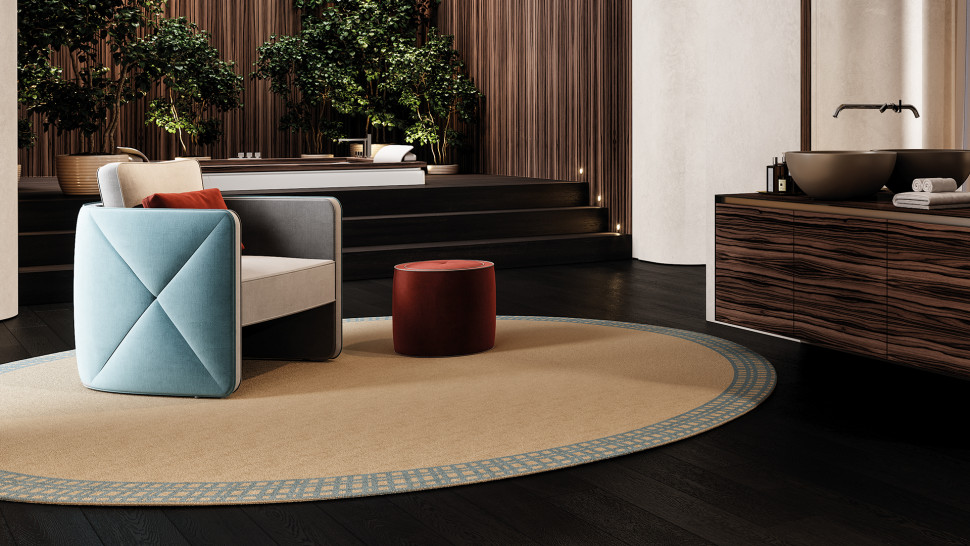 Ottoman Reflex Disegno / Glamour Aura Pouf