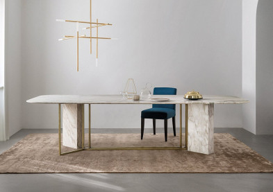 Dining Table Meridiani Plinto Y2w biscuit