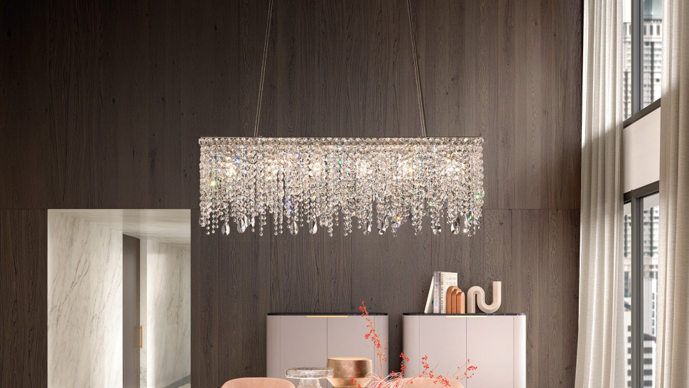 Lamp Chandelier Masiero Nuage S 6/124/40