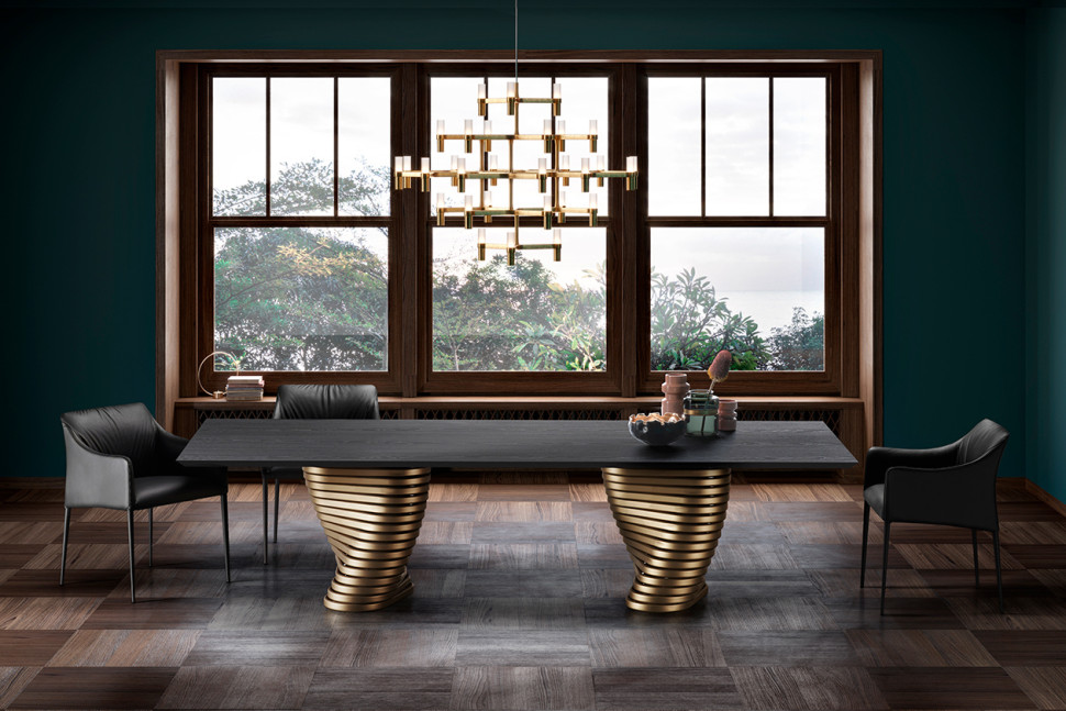 Table Eforma Rotolo top legno