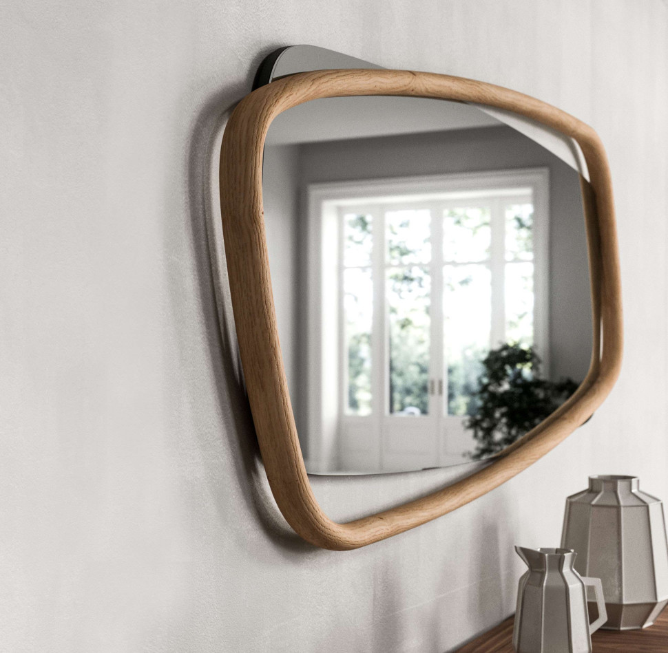 Mirror Ozzio design Golden Wood X037