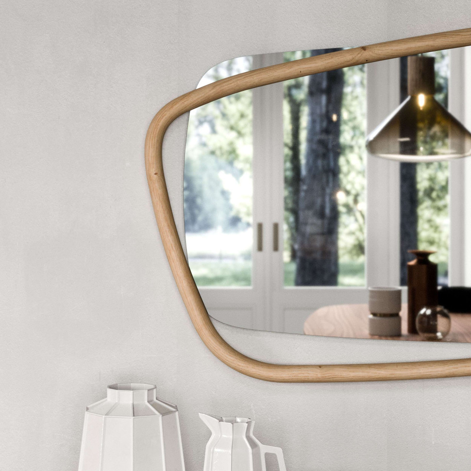 Mirror Ozzio design Golden Wood X037