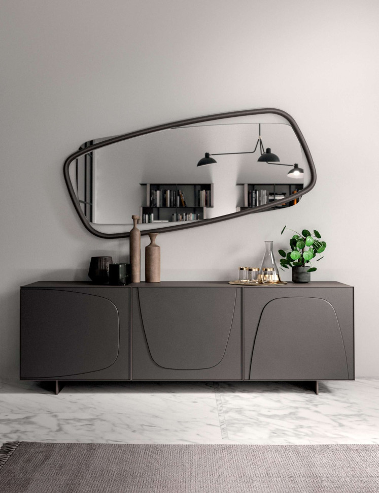 Mirror Ozzio design Golden Wood X037