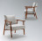 Armchair Icaro Flexform Mood collection 1Lb01
