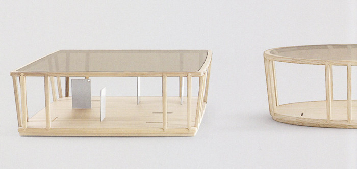 Coffee Table Volpi Contemporary Dedalo