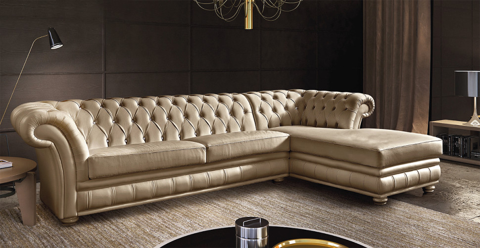 Sofa Bm style Contemporary leather Kent corner