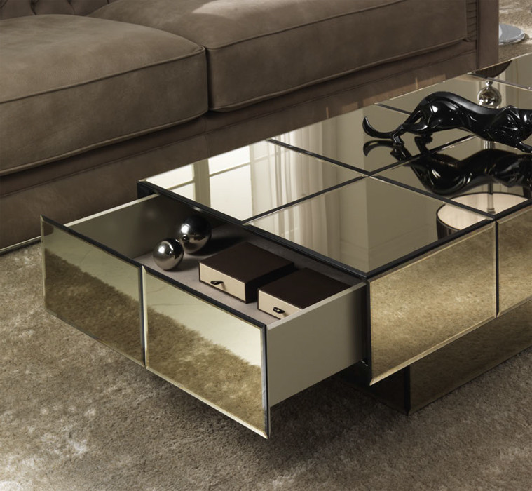 Coffee Table Dv home collection Envy drawer tavolino