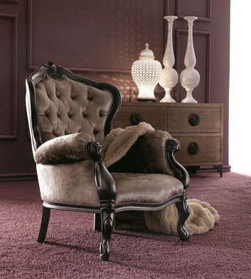 Armchair Gemma Corte zari Incanto 280-C-1