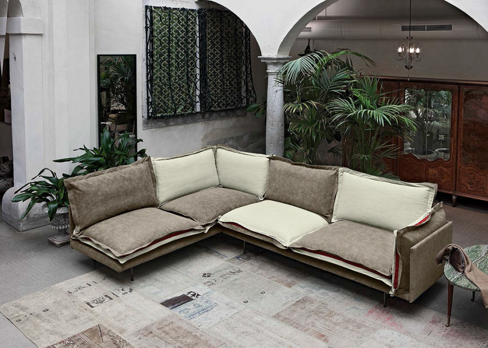 Sofa Jazz gold Meta design Su misura tailor made Art. 778