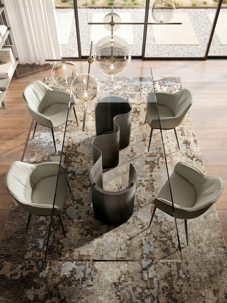 Table Cattelan Italia Papel Glass