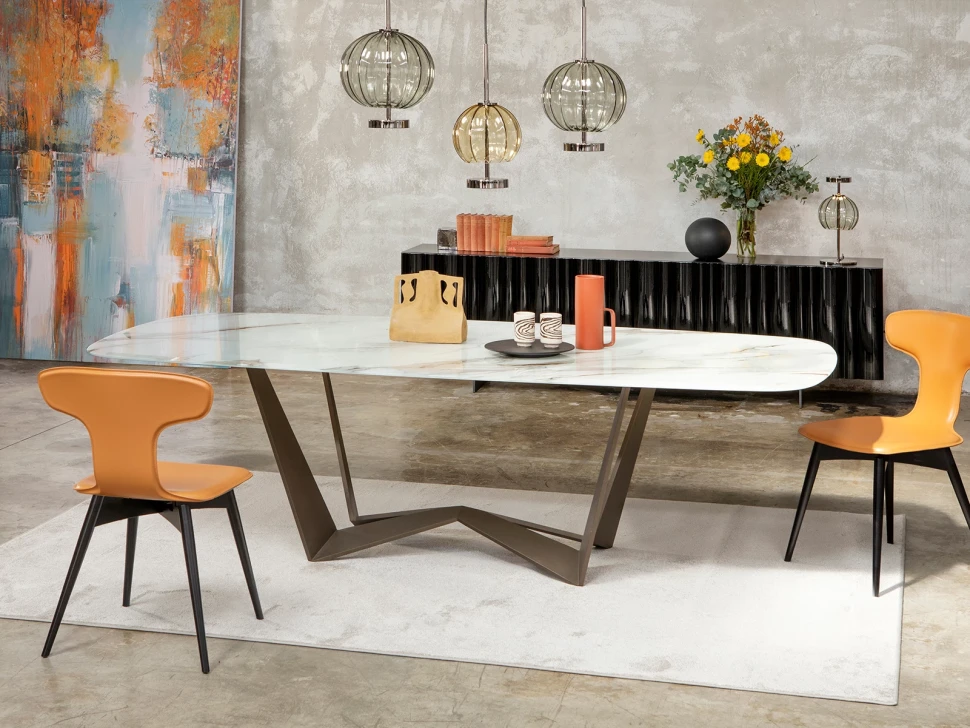 Table Tonin Casa Reverse Artistic Glass