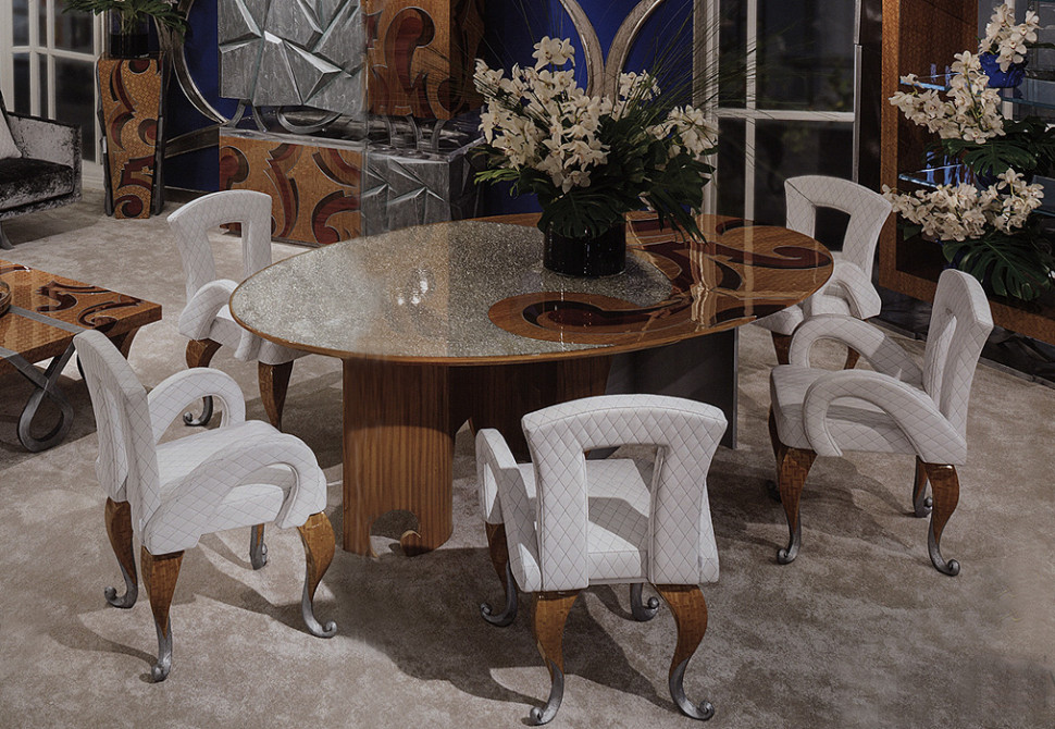 Dining Table Rivatelier Giardino alla francese Ovale