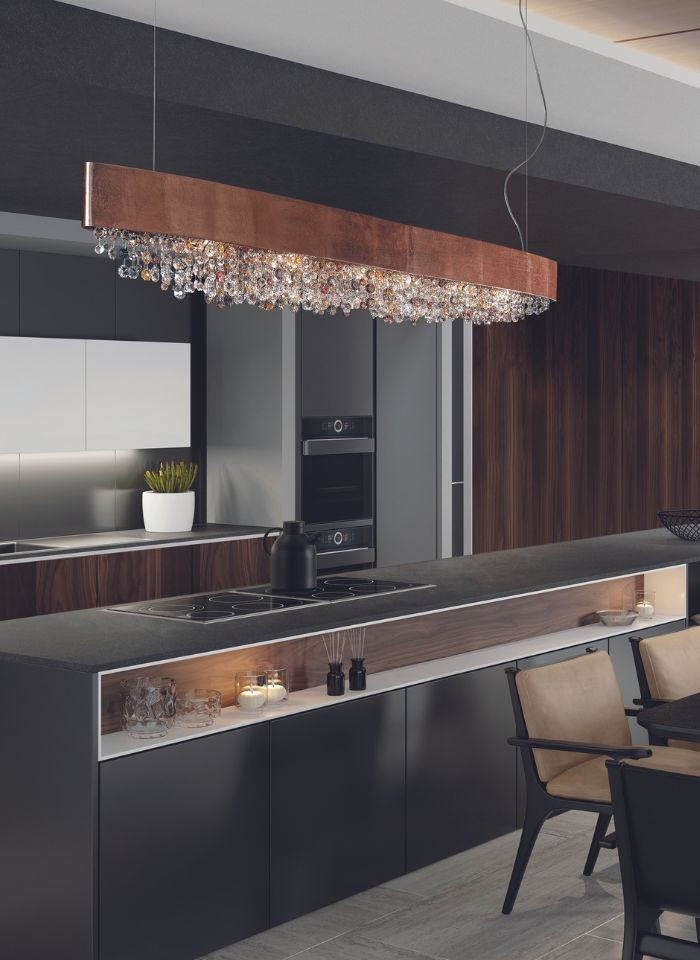 Lamp Chandelier Masiero Ola Suspension Linear