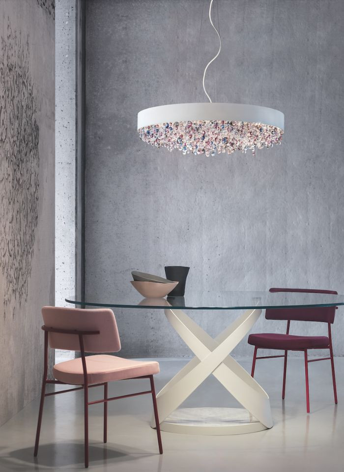 Lamp Chandelier Masiero Ola Suspension Round