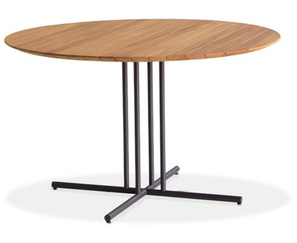 Table Potocco Graphic 955/TGC-OUT Iroko wood top