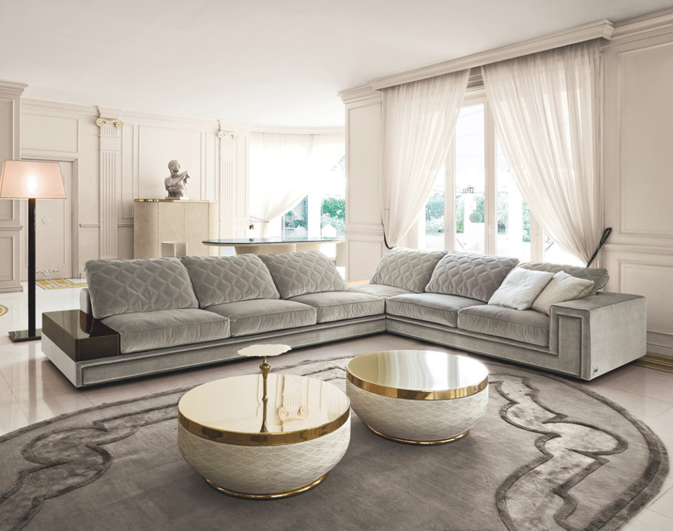 Sofa Helmut angolare Longhi W 570 02
