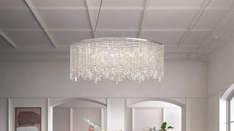 Lamp Chandelier Masiero Cristalle S 6/120/40 OV