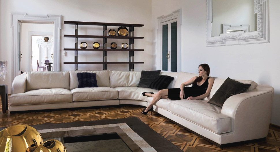 Sofa Aston angolare Longhi Loveluxe W 535 02